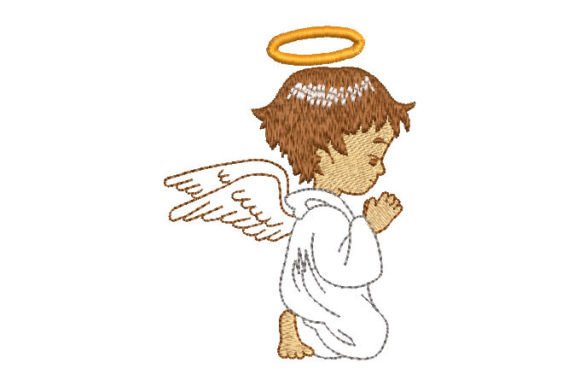 Baby Angel Praying Embroidery Design Review for Small Business Merch