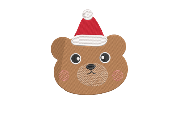 Christmas Bear Face Embroidery Design Review