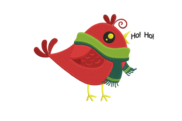 Christmas Bird Embroidery Review for Boutique Apparel