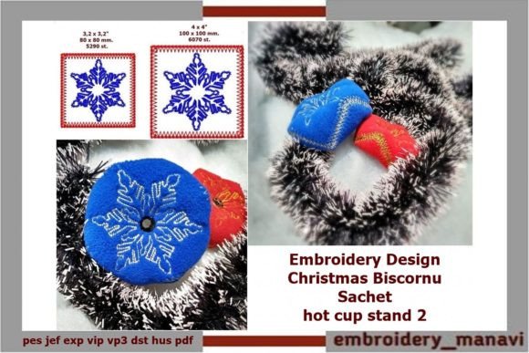 Christmas Biscornu Sachet Hot Cup Stand Review