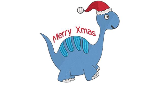Christmas Dino: A Festive Embroidery Design Review