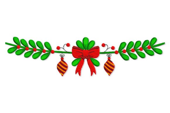Christmas Holly Decoration: A Festive Embroidery Design for Craft Fairs
