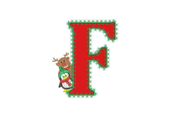 Christmas Letter F Embroidery Design Review for Small Business Merch