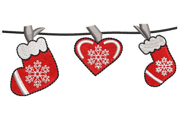 Christmas Stocking and Heart Embroidery Design Review