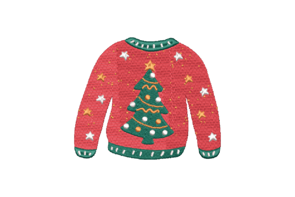 Christmas Tree Sweater Embroidery Design Review