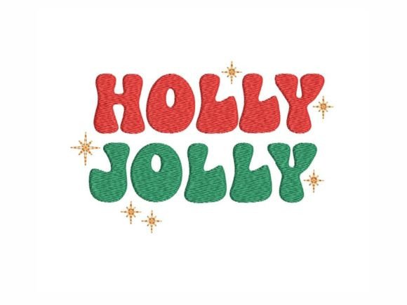 Holly Jolly Vibes: A Festive Embroidery Design for Seasonal Success
