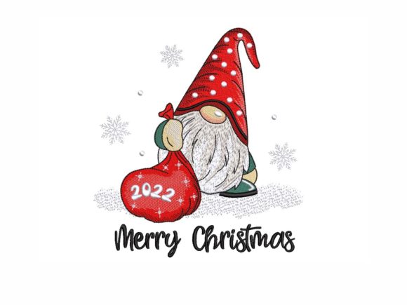 Merry Christmas Gnome Embroidery Design Review