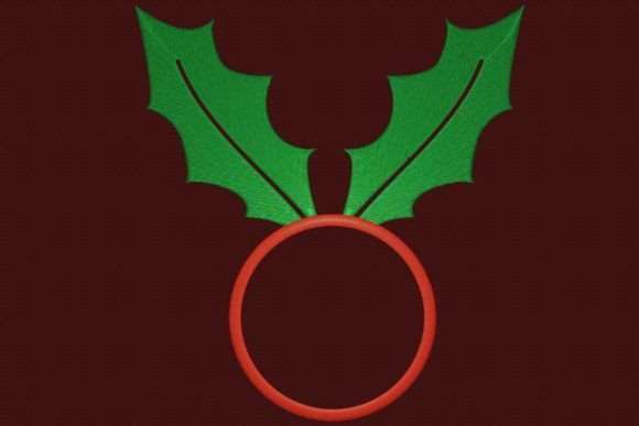 Mistletoe Monogram Embroidery Design Review