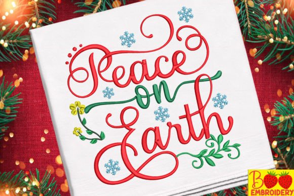 Peace on Earth Embroidery Design Review for Craft Fairs