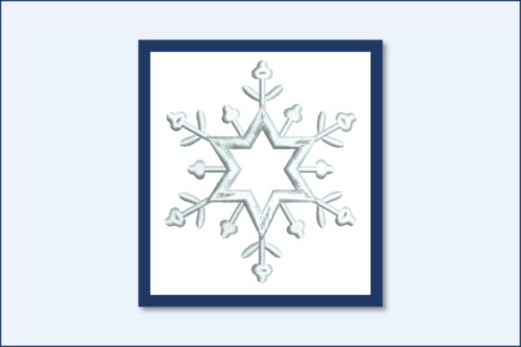 Snowflake Star-B: A Festive Embroidery Design for Craft Fair Success
