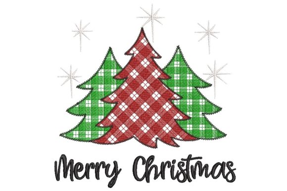 Three Christmas Trees Embroidery Design Review
